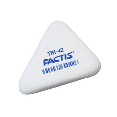 Radiera Factis TRI-42, triunghi, 47mm, alb