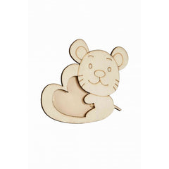 Accesorii creatie - lemn - rama foto ursulet, Colorarte, W001044