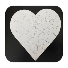 Rama foto 301006, MDF, 10x15cm, sublimabil, puzzle, inima, dublu adeziv