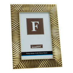 Rama foto No.K111, PVC, 10x15cm, auriu/auriu deschis
