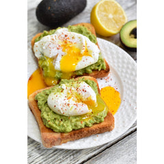 Recipient Dublu pentru Oua, Kadeny, din Plastic Kadeny, pentru Gatit la Microunde, 22 x 11.8 x 8 cm, Gri