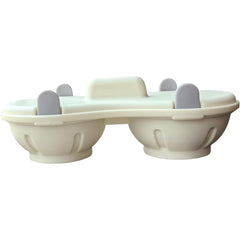 Recipient Dublu pentru Oua, Kadeny, din Plastic Kadeny, pentru Gatit la Microunde, 22 x 11.8 x 8 cm, Gri