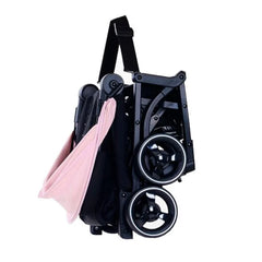 Carucior copii pliabil AT PERFORMANCE® – Ultra compact, 5 kg, aluminiu, 6-36 luni, ideal pentru avion, negru