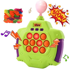 Joc Pop-It Antistres, Kaveny, Electronic, 50 de Baloane, Muzica, 2 Moduri de Joc, Nivel Maxim 200, 14.5x13.5x5.7cm, Verde