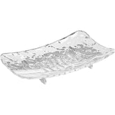 Savoniera din Plastic Kadeny, 11 x 8 cm, cu Scurgere Apa, Design Modern, Transparent
