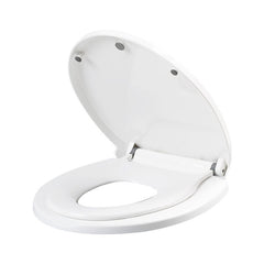 Capac de Toaleta cu Reductie 2 in 1, Kaveny, pentru Copii si Adulti, Coborare Lenta si Silentioasa, Instalare Usoara, din PP5 , in Forma de U, Alb