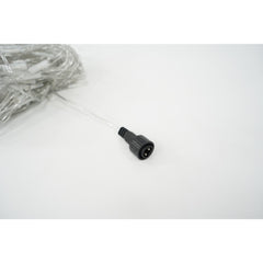 Sectiune Instalatie de Craciun Kaveny, Tip Plasa, 120 LED-uri, 1.5 x 1.5 m, 8 jocuri de lumini, Interconectabila, Fir transparent, Alb cald