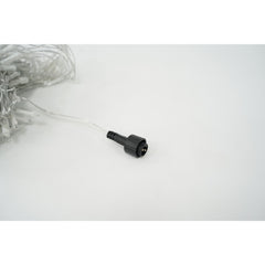 Sectiune Instalatie de Craciun Kaveny, Tip Plasa, 120 LED-uri, 1.5 x 1.5 m, 8 jocuri de lumini, Interconectabila, Fir transparent, Alb rece