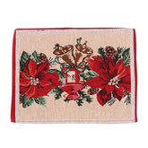 Servet pentru Masa, Kadeny, Model Craciunite, Tematica Craciun, 43 x 34 cm, Rosu