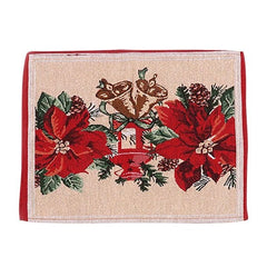 Servet pentru Masa, Kadeny, Model Craciunite, Tematica Craciun, 43 x 34 cm, Rosu