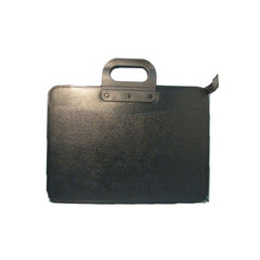 Servieta imitatie piele CNX JS1004, cu fermoar, negru, 2 compartimente