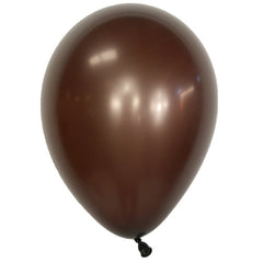 Set 10 Baloane din Latex, Kaveny, Model Party, 30 cm, 5x Maro, 5x Bej, 2.8 g