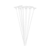 Set 10 Bete cu Rozete pentru Baloane, Kaveny, Suporturi de plastic, Usor de instalat, Reutilizabil, Pentru aniversare, Nunta, Ziua de Nastere, Decor, 40 cm, Transparente