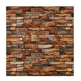 Set 10 Placi Tapet 3D, Kadeny, 70 x 77 cm, Grosime 3 mm, din Polietilena, Model Caramida, Suprafata acoperita 5.3 mp, Piatra Rosie