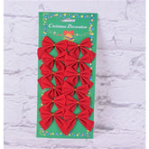Set 12 fundite pentru brad, Rosii, clasice , 5 x 5 cm, din poliester, Kaveny