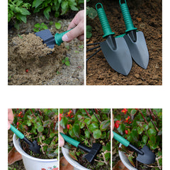 Set 12 Unelte de Gradina, Kadeny, pentru Plantare Prelucrare Sol si Ingrijire Plante, Material PVC si Otel, Cutie Inclusa, 38 x 29 cm, Verde Deschis