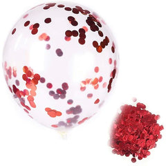 Set 15 baloane pentru petrecere, Kaveny, alb/rosu, 30 cm