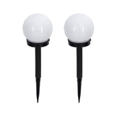 Set 2 Lampi Solare LED, Kaveny, Forma Sferica, Tip Glob, Diametru 10 cm, Alb Rece