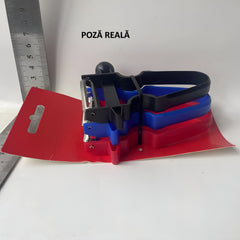 Set 3 Accesorii de Decojire, Razuire si Feliere, Kadeny, pentru Legume si Fructe, Negru-Rosu-Albastru