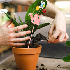 Set 3 Decoratiuni de Gradina, Kadeny, Model Stropitoare, din Fier, 28 x 5 cm, Multicolor