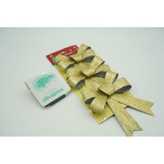 Set 3 fundite pentru brad, Aurii, 10 x 11 cm, din poliester, Kaveny
