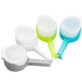 Set 4 cleme cu capac Kaveny, pentru sigilare pungi alimente, material ABS, multicolor