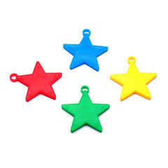 Set 4 Greutati pentru Baloanele cu Heliu, Kaveny, 32 grame, 8 grame Fiecare, Plastic, Forma Stelute, Multicolor