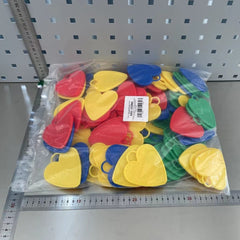 Set 4 Greutati pentru Baloanele cu Heliu, Kaveny, 60 grame, 15 grame fiecare, Plastic, Forma Inima, Multicolor