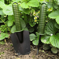 Set 4 Unelte de Gradina Kadeny, pentru Plantare Prelucrare Sol si Ingrijire Plante, Material PVC si cardboard, 25 x 8.5 cm, verde