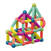 Set 42 piese magnetice de constructie, Kaveny, Forme geometrice, Multicolor