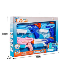 Set 4x Pistol cu Apa pentru Copii, Kaveny, 6ani+, Albastru+Roz, 300 ML