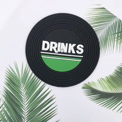 Set 5 Suporturi pentru Pahare, Filppy, din PVC, Diametru 9 cm, Rezistent la Caldura, Multicolor