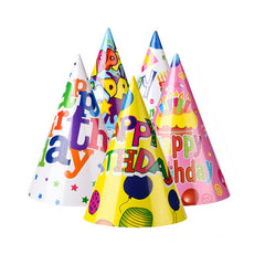 Set 6 Coifuri Happy Birthday, Kaveny, Modele Diverse, pentru Petrecere, Tematica Aniversare, Multicolor
