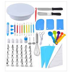 Set 66 Piese Ustensile pentru Ornare Prajituri, Kadeny, din Plastic si Otel Inoxidabil, Multicolor