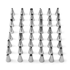 Set 80 Piese Ustensile pentru Ornare Prajituri, Kadeny, din Plastic si Otel Inoxidabil, Forme Briose, Multicolor