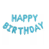 Set baloane folie Kaveny, Happy Birthday, 40 cm, baby blue