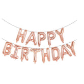 Set baloane folie Kaveny, Happy Birthday, 40 cm, rose gold