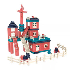 Set constuctii, Kaveny, Casa si curte, 251 piese, Multicolor