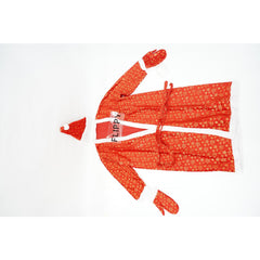 Set Costum de Mos Craciun, Kadeny, rosu, pentru adulti, catifea, 5 piese