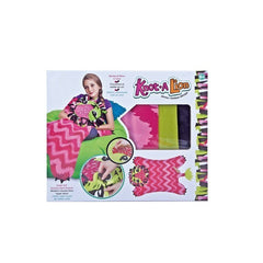 Set de creatie DIY, Kaveny, patura de tricotat multicolor