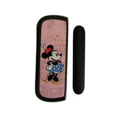 Set Husa Si Capac Plastic Kaveny, pentru IQOS Iluma, de Protectie, Capac Magnetic, Anti Soc si Zgarieturi, 20 gr, 12 x 4 x 2.5 cm, Model Minnie Mouse, Roz