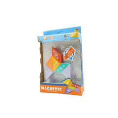 Set inteligent de constructie cu piese magnetice, Kaveny, 6 piese, pentru copii, +3 ani, multicolor