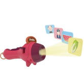 Set Jucarie Educativa, Kaveny, Proiector Tip Lanterna Pentru Copii, 6 Teme, 48 de Imagini, Cutie Depozitare, +3 ani, Rosu