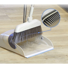 Set matura si faras cu coada, Kaveny, Pentru uz casnic, Plastic/Otel, Maro/Bej, Depozitare verticala, 26x25.5x83 cm