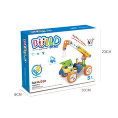 Set pentru construit masini, Kaveny, Educativ si creativ, 98 piese