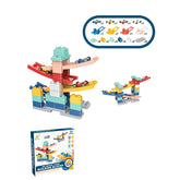 Set piese pentru constructie, Kaveny, Rampa auto, 30 piese, Masinute incluse