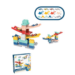 Set piese pentru constructie, Kaveny, Rampa auto, 30 piese, Masinute incluse