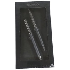 Set cadou stilou + pix Cresco Reporter 290035, corp metalic grafit clips argintiu