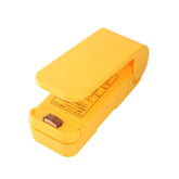 Mini Aparat de Sigilat Pungi cu Baterii, Kadeny, Etansare prin Caldura, Spate Magnetic, Portabil, 9.7x3 cm, Galben