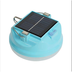 Lama Solara, Kaveny, 2in1, Incarcare Solara/USB, LED, din Plastic, 3 Trepte de Intensitate, 100 W, 5V, 13 x 13 x 7 cm, Albastru